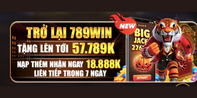 Phương thức nhận thưởng khuyến mãi 789WiN chào mừng thành viên trở lại