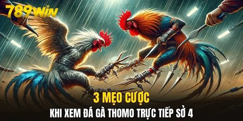 3 mẹo cược khi xem đá gà Thomo trực tiếp sở 4